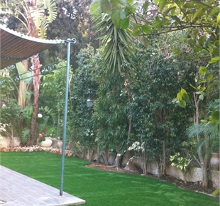 התקנת דשא סינטטי בית פרטי בחיפה